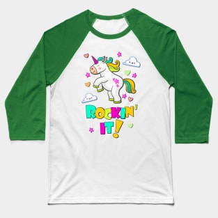 Dancing Unicorn Baseball T-Shirt